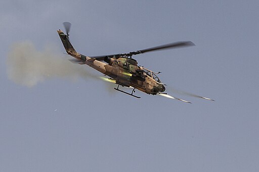 AH-1G Cobra gunship firing